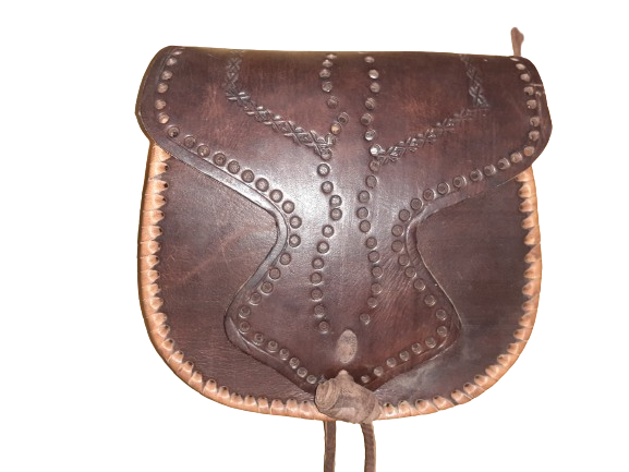Bolso redondo cuerda combinado