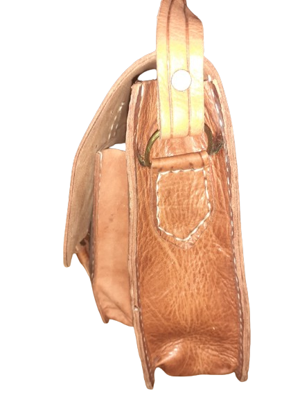 Bolso rectangular vacuno 2 hebillas XL