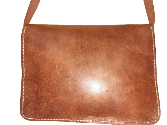 Bolso rectangular vacuno 2 hebillas XL