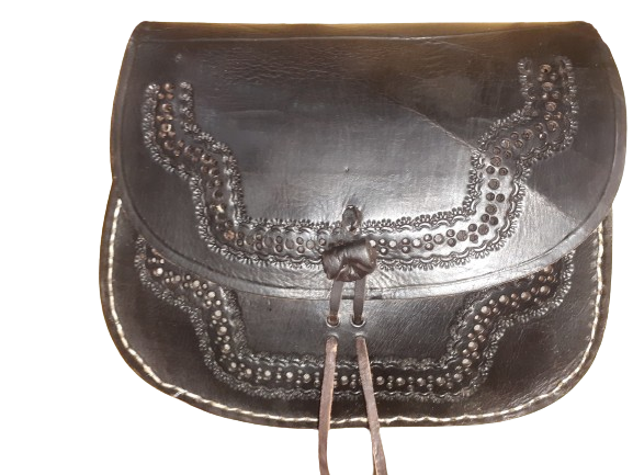 Bolso redondo mujer borde