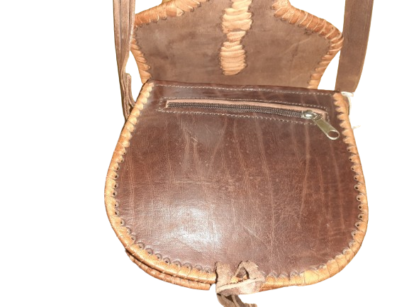 Bolso redondo cuerda combinado